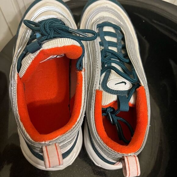 Nike Air Max 97 GS Rainforest/White-Team Orange 921522 300 Size 5.5Y - Picture 2 of 11
